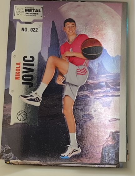 2022 Skybox Metal Universe Champions #022 Nikola Jovic — front