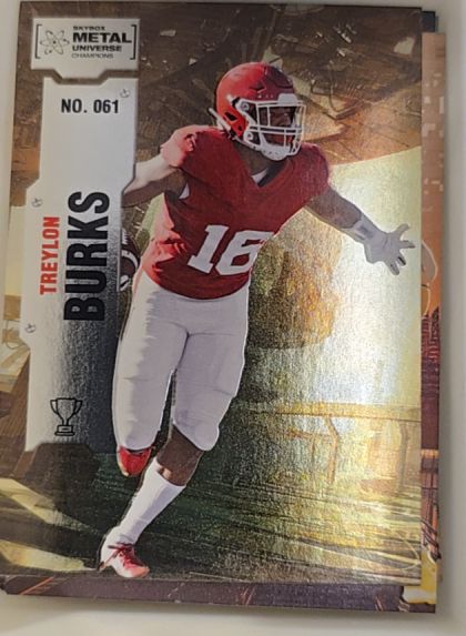 2022 Skybox Metal Universe Champions #061 Treylon Burks — front