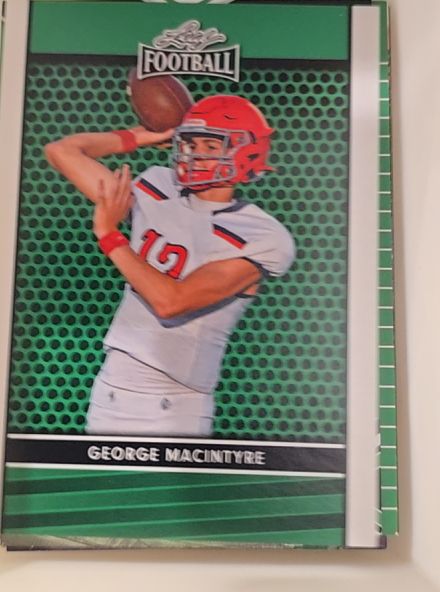 2024 Leaf Football George Macintyre — front