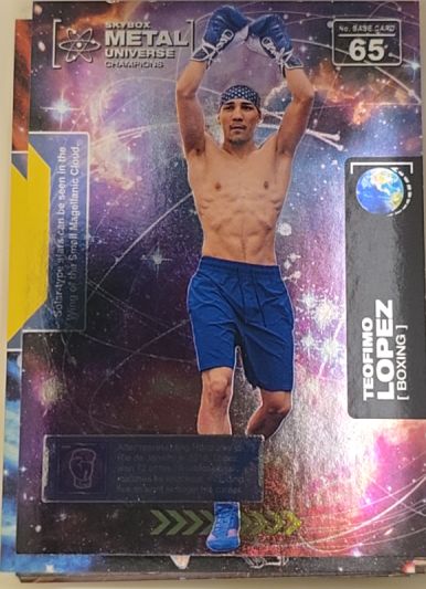 2021 Skybox Metal Universe Champions #65 Teofimo Lopez — front