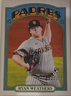 2021 Topps Heritage #634 Ryan Weathers — front