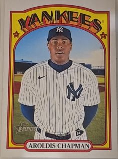 2021 Topps Heritage #515 Aroldis Chapman — front