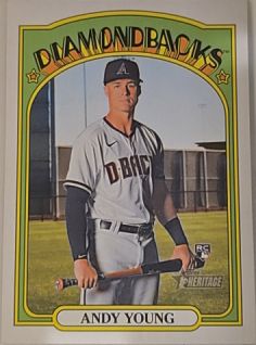 2021 Topps Heritage #590 Andy Young — front