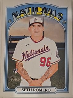 2021 Topps Heritage #580 Seth Romero — front