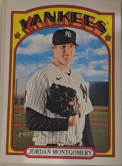 2021 Topps Heritage #527 Jordan Montgomery — front