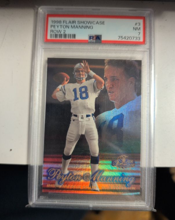 1998 Flair Showcase #3 Peyton Manning — front