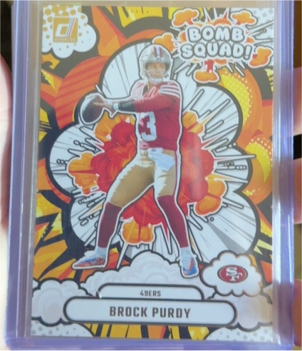 2025 Panini Donruss #BS-BPY Brock Purdy Bomb Squad — front