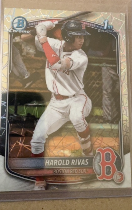 2025 Bowman Chrome #BCP-216 Harold Rivas — front