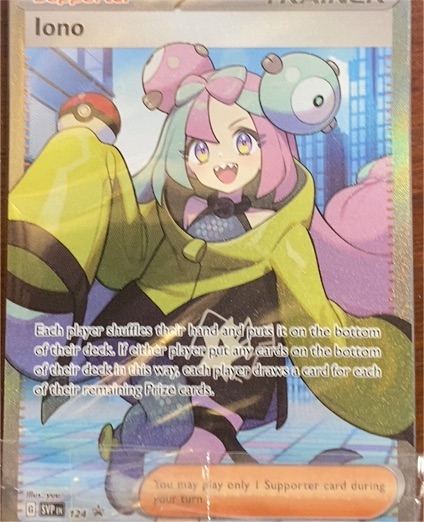2024 Pokémon SV Black Star Promo #124 Iono — front