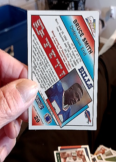 1991 Pacific #29 Bruce Smith — back