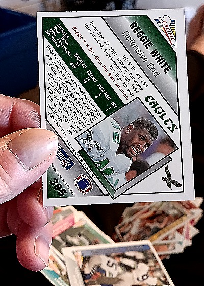 1991 Pacific #395 Reggie White — back