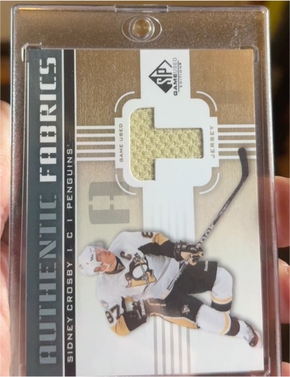 2011-12 Upper Deck SP Game Used Authentic Fabrics Sidney Crosby — front