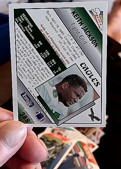 1991 Pacific #388 Keith Jackson — back