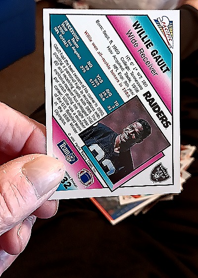 1991 Pacific Football #232 Willie Gault — back