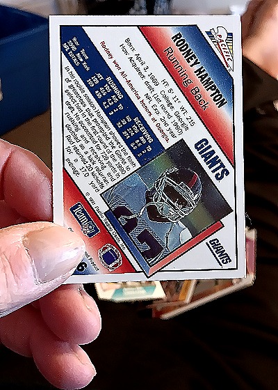 1991 Pacific #362 Rodney Hampton — back