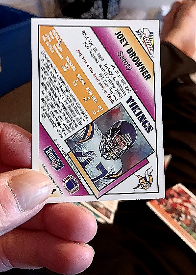 1991 Pacific #284 Joey Browner — back