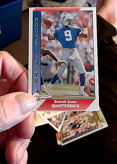 1991 Pacific Football #143 Rodney Peete — front
