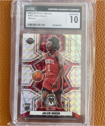 2021-22 Panini Mosaic #262 Jalen Green — front