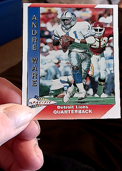1991 Pacific #147 Andre Ware — front