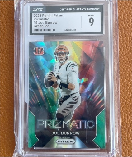 2023 Panini Prizm Prizmatic #9 Joe Burrow — front