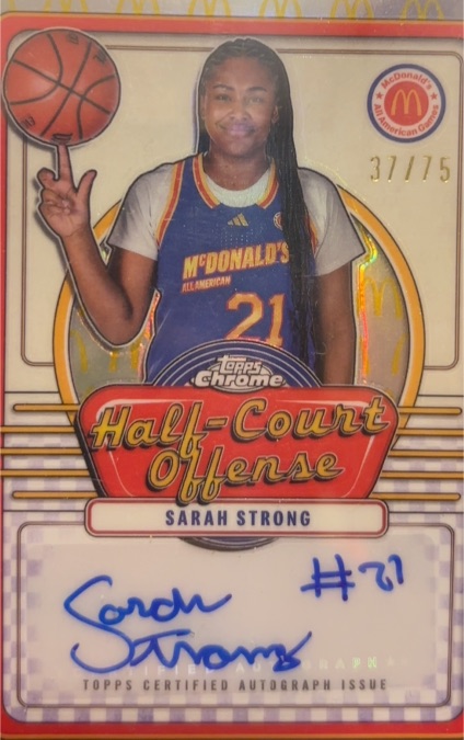 2024 Topps Chrome McDonald's All American Half-Court Offense #Sarah Strong — front