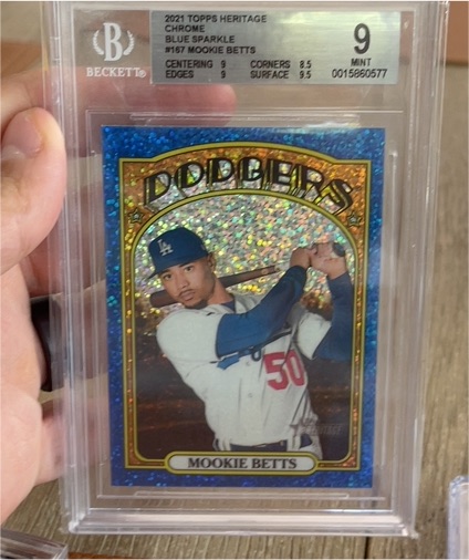 2021 Topps Heritage Chrome #167 Mookie Betts — front