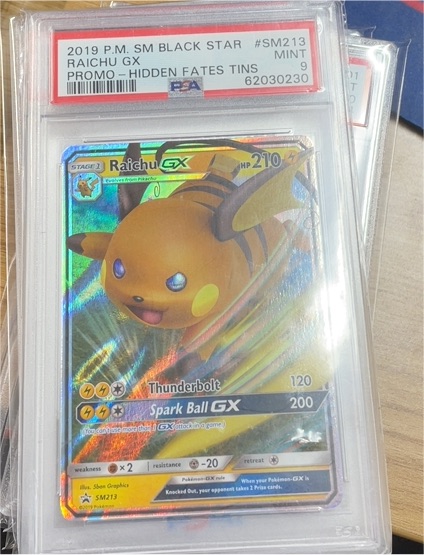 2019 Pokémon TCG Black Star Promo #SM213 Raichu GX — front