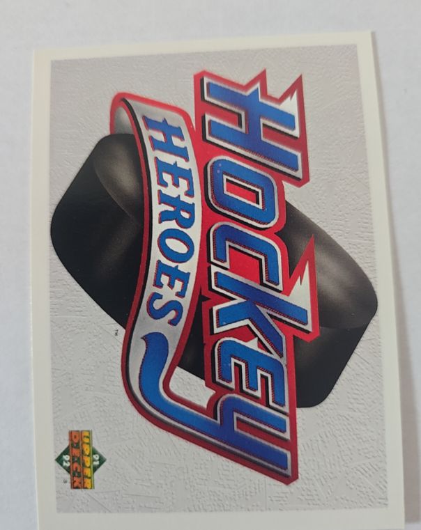1991-92 Upper Deck Hockey Heroes #NNO Brett Hull Header — front