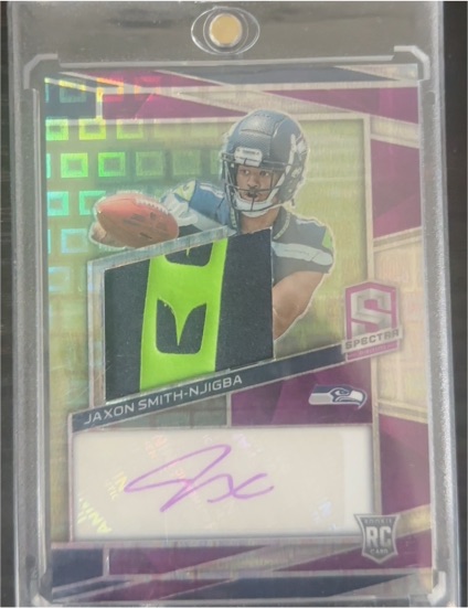 2023 Panini Spectra Jaxon Smith-Njigba Rookie Patch Auto — front