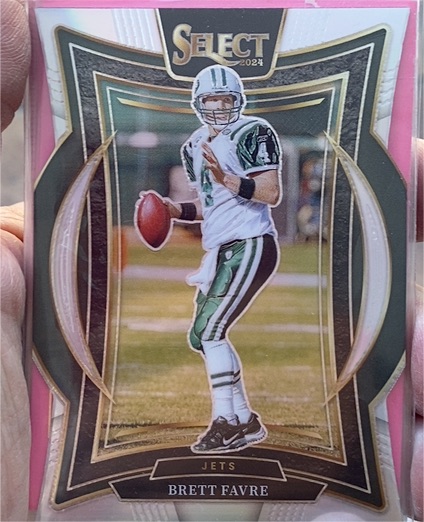 2024 Panini Select #12 Brett Favre Silver Prizm Die Cut Concourse — front