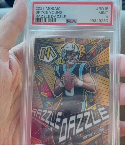 2023 Panini Mosaic #RD15 Bryce Young Razzle Dazzle — front