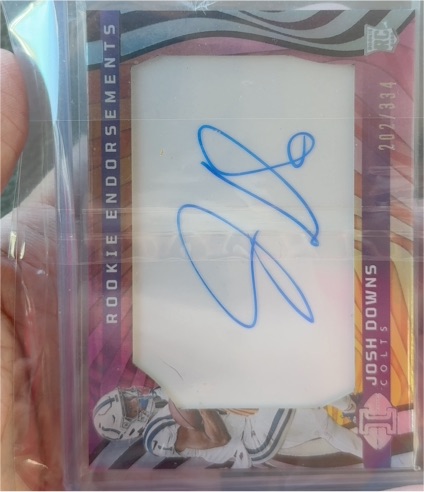 2023 Panini Illusions Rookie Endorsements #RE-JD Josh Downs — front