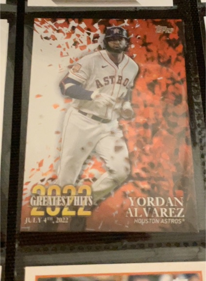 2023 Topps Series 1 2022 Greatest Hits #22GH-2 Yordan Alvarez — front