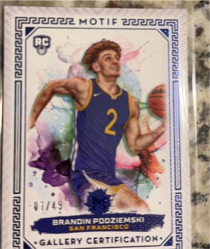 2023-24 Topps Motif #18 Brandin Podziemski — front