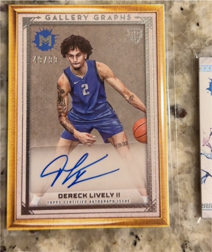 2024 Topps Motif Gallery Graphs #GG-DL Dereck Lively II — front