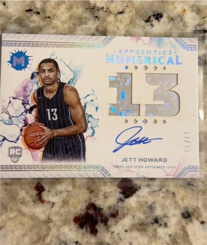 2023-24 Topps Motif #ANA-JH Jett Howard Apprentice Numerical Autographs — front