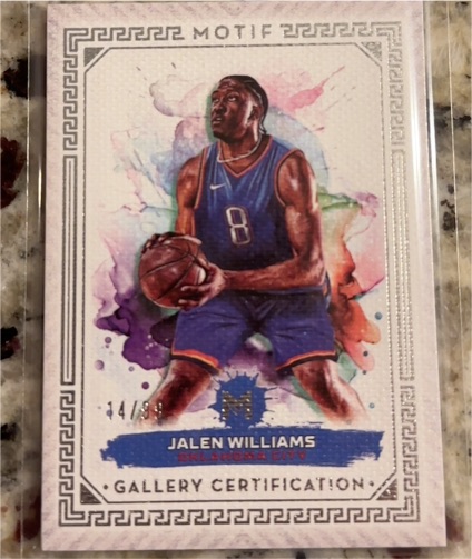 2023-24 Topps Motif #40 Jalen Williams — front