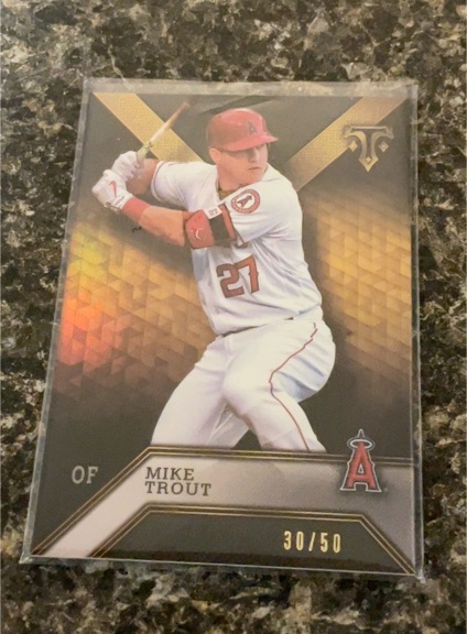 2016 Topps Triple Threads #69 Mike Trout — front