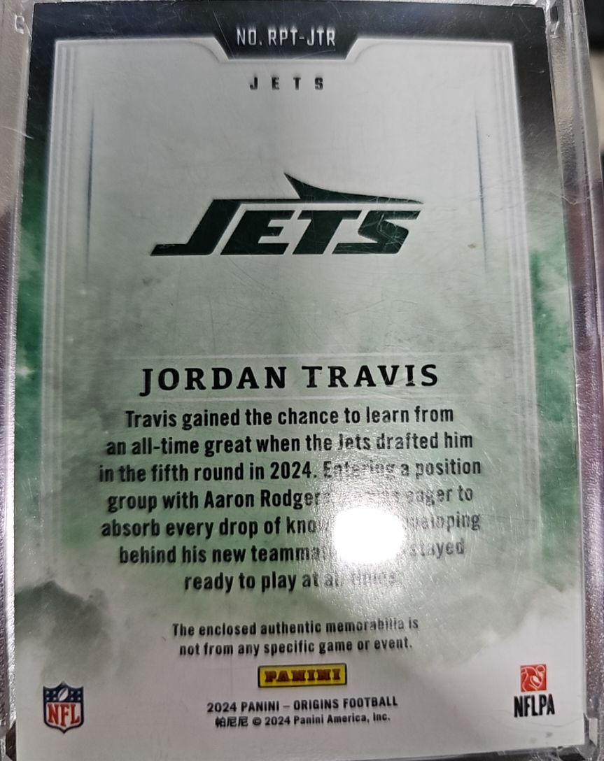 2024 Panini Origins Football #RPT-JTR Jordan Travis — front