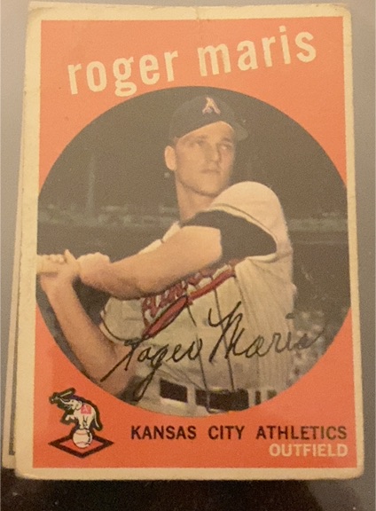 1959 Topps #202 Roger Maris — front