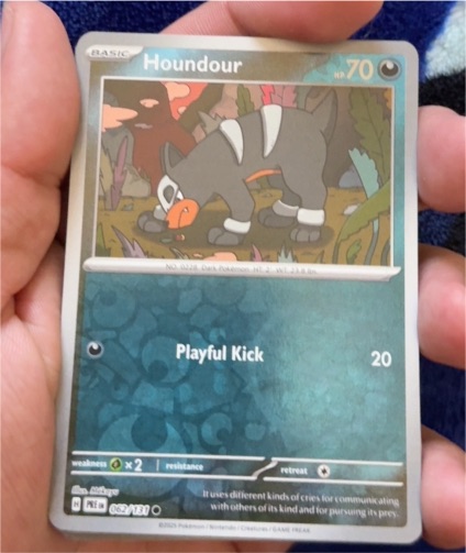 2025 Pokémon Sv: Prismatic Evolutions #062 Houndour — front