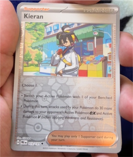 2015 Pokemon SV: Prismatic Evolutions #113 Kieran — front