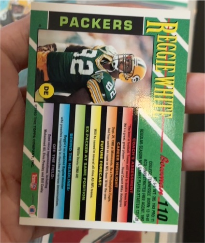 1993 Bowman #110 Reggie White — front
