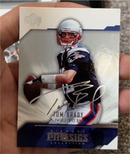 2004 Upper Deck Diamond Pro Sigs #51 Tom Brady — front