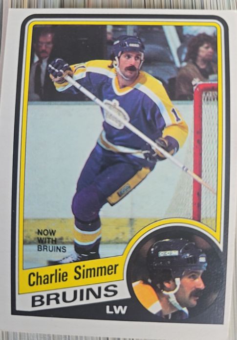 1984-85 O-Pee-Chee #90 Charlie Simmer — front