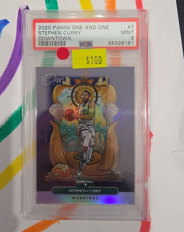 2020 Panini One and One #7 Stephen Curry Downtown — front
