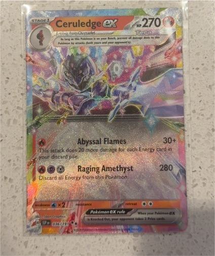 2024 Pokemon Surging Sparks #036 Ceruledge ex — front