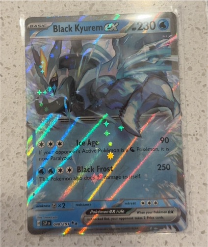 2022 Pokémon SV08: Surging Sparks #048 Black Kyurem EX — front
