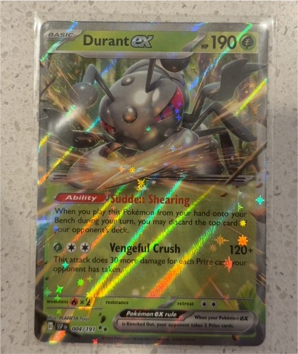 2024 Pokémon SV08: Surging Sparks #004 Durant ex — front