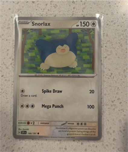 2024 Pokémon SV08: Surging Sparks #144 Snorlax — front